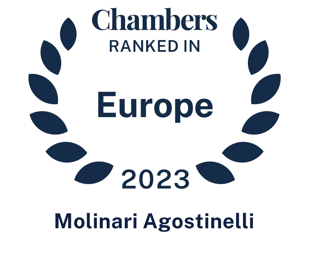 Chambers Europe 2023: once more this year Molinari Agostinelli was included in the rankings